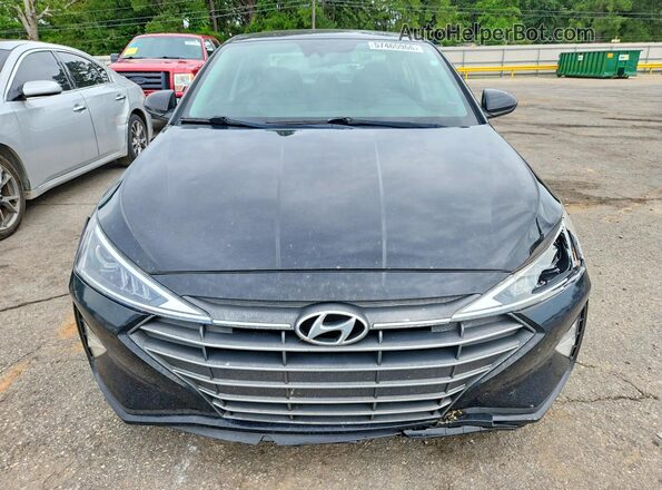 5NPD84LFXKH403958 2019 HYUNDAI ELANTRA Black წინა ხედი
