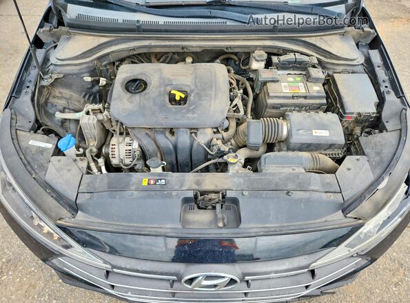 5NPD84LFXKH403958 2019 HYUNDAI ELANTRA Black უკანა სალონის ხედი