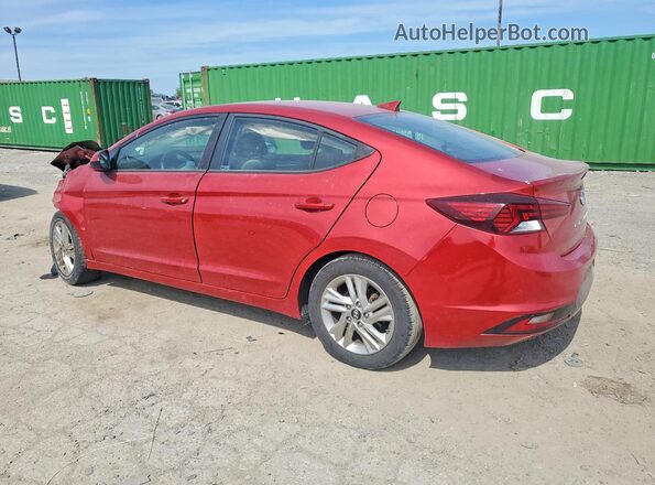5NPD84LFXKH408822 2019 HYUNDAI ELANTRA Red Tył lewy