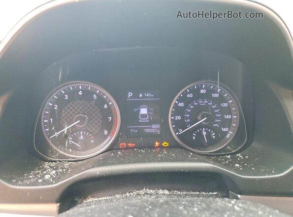 5NPD84LFXKH420260 2019 HYUNDAI ELANTRA Red Instrument cluster view