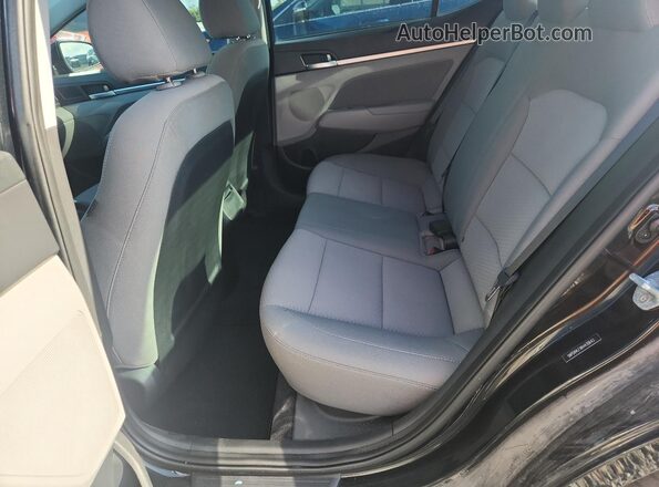 5NPD84LFXKH430643 2019 HYUNDAI ELANTRA Black უკანა სავარძლების ხედი