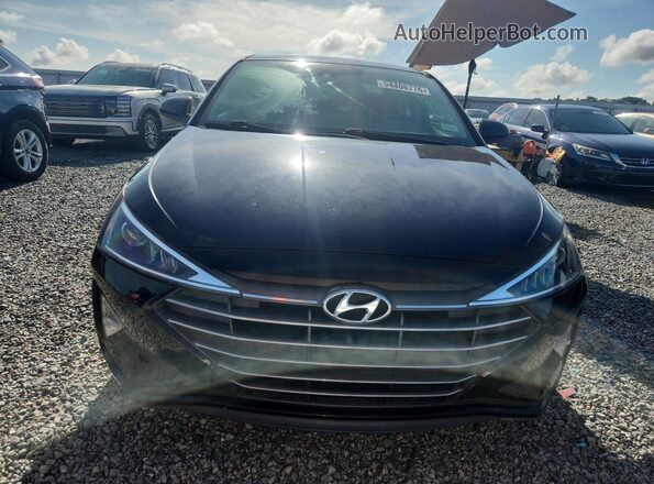 5NPD84LFXKH430643 2019 HYUNDAI ELANTRA Black წინა ხედი