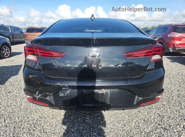 5NPD84LFXKH430643 2019 HYUNDAI ELANTRA Black უკანა ხედი