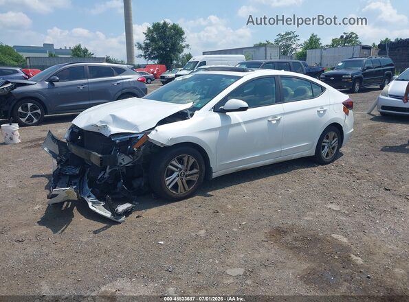 5NPD84LFXKH446356 2019 HYUNDAI ELANTRA Белый Передняя левая четверть