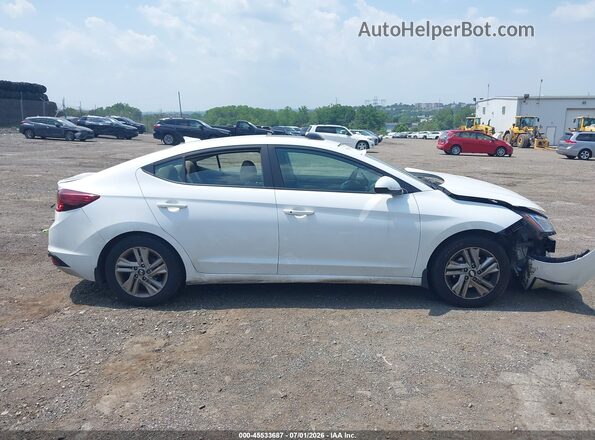 5NPD84LFXKH446356 2019 HYUNDAI ELANTRA Белый Вид щитка приборов