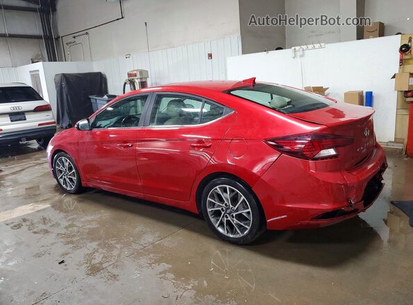 5NPD84LFXLH525253 2020 HYUNDAI ELANTRA Red Tył lewy