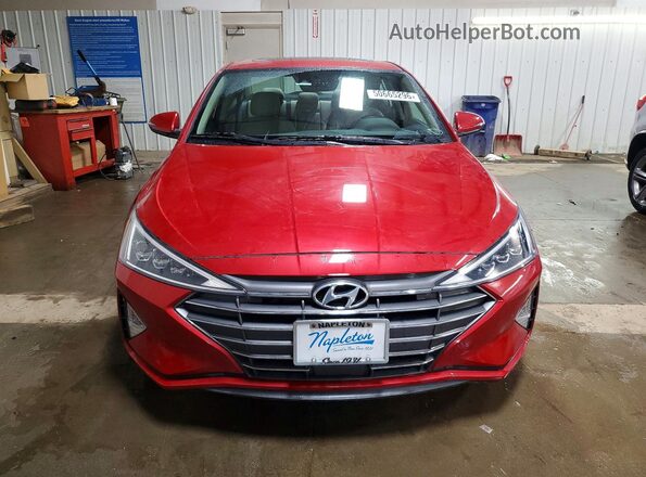 5NPD84LFXLH525253 2020 HYUNDAI ELANTRA Red Widok z przodu
