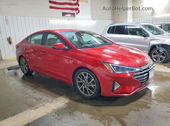 5NPD84LFXLH525253 2020 HYUNDAI ELANTRA Red Przód prawy