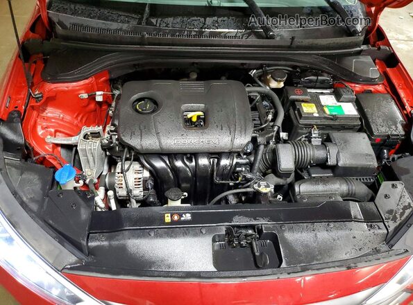 5NPD84LFXLH525253 2020 HYUNDAI ELANTRA Red Widok wnętrza z tyłu