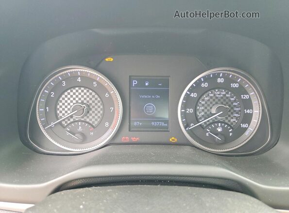 5NPD84LFXLH527374 2020 HYUNDAI ELANTRA Gray Instrument cluster view