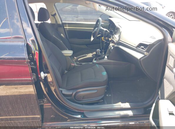 5NPD84LFXLH548936 2020 HYUNDAI ELANTRA Black Widok wnętrza z przodu