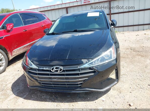 5NPD84LFXLH548936 2020 HYUNDAI ELANTRA Black Widok wnętrza z tyłu
