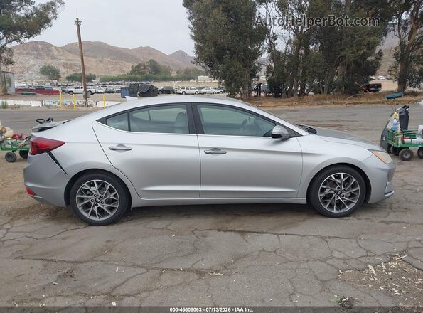 5NPD84LFXLH585453 2020 HYUNDAI ELANTRA Silver Vista interior trasera