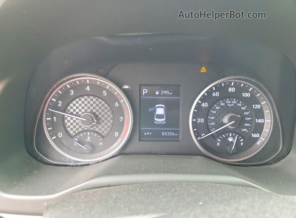5NPD84LFXLH623683 2020 HYUNDAI ELANTRA Gray ხელსაწყოთა პანელის ხედი