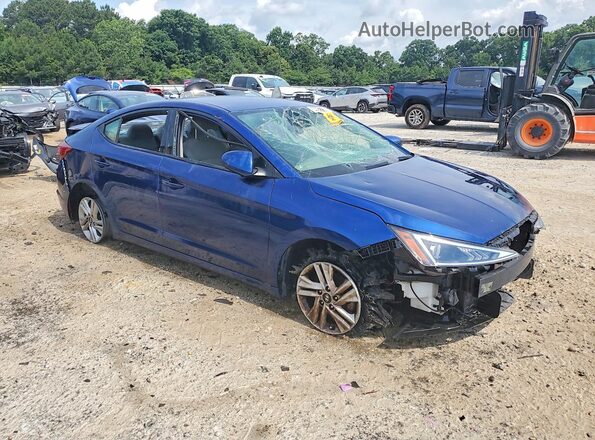 5NPD84LFXLH632707 2020 HYUNDAI ELANTRA Blue Передня права чверть