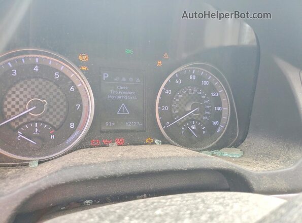 5NPD84LFXLH632707 2020 HYUNDAI ELANTRA Blue Вид щитка приладів