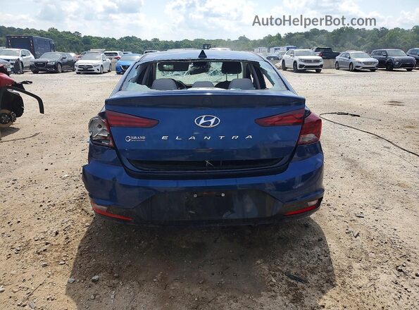 5NPD84LFXLH632707 2020 HYUNDAI ELANTRA Blue Вид ззаду