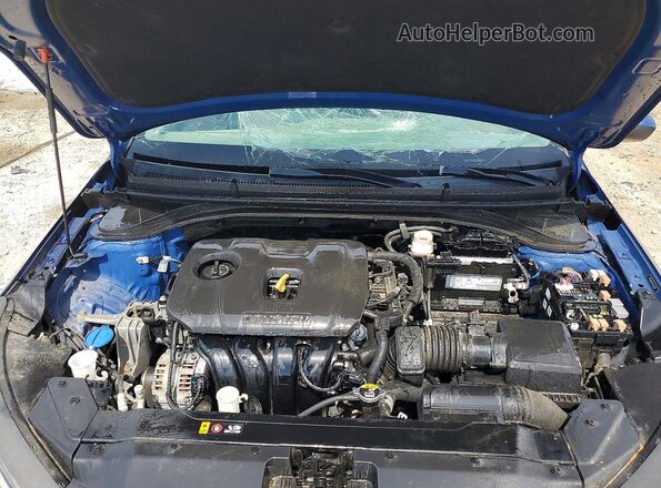 5NPD84LFXLH632707 2020 HYUNDAI ELANTRA Blue Вид задньої частини салону
