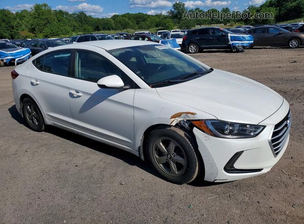 5NPD94LA1JH370722 2018 HYUNDAI ELANTRA White წინა მარჯვენა