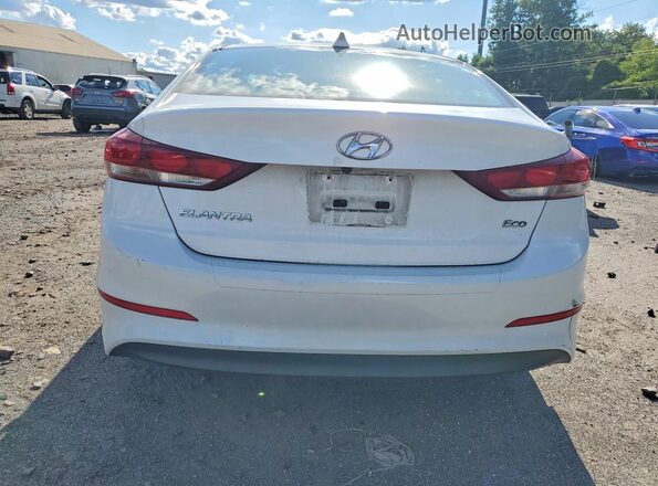 5NPD94LA1JH370722 2018 HYUNDAI ELANTRA White უკანა ხედი