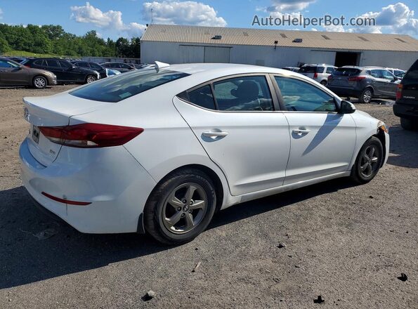 5NPD94LA1JH370722 2018 HYUNDAI ELANTRA White უკანა მარჯვენა