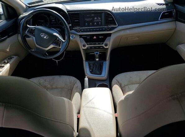 5NPD94LA1JH370722 2018 HYUNDAI ELANTRA White წინა პანელის ხედი