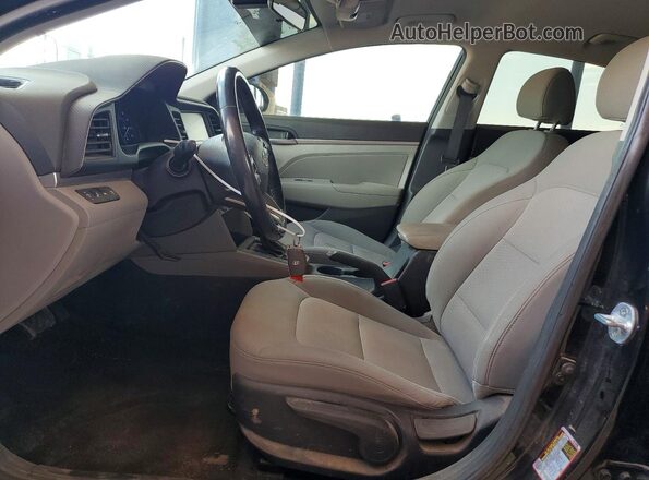 5NPD94LA6KH431211 2019 HYUNDAI ELANTRA Black წინა სალონის ხედი