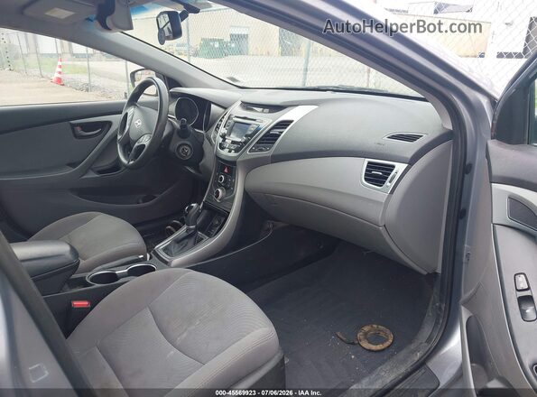 5NPDH4AE0GH661908 2016 HYUNDAI ELANTRA Silver Widok wnętrza z przodu