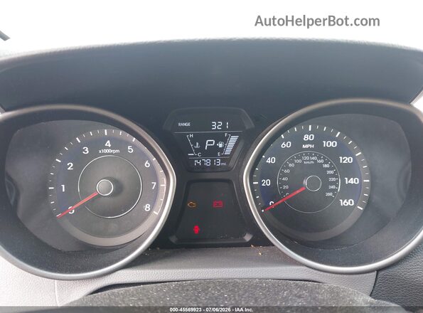 5NPDH4AE0GH661908 2016 HYUNDAI ELANTRA Silver Widok tylnych siedzeń