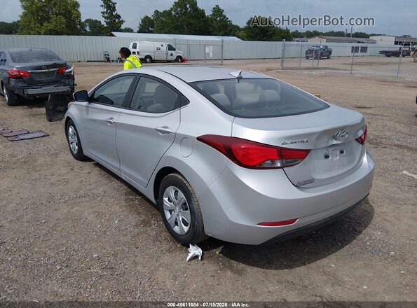 5NPDH4AE0GH663867 2016 HYUNDAI ELANTRA Silver Rear left