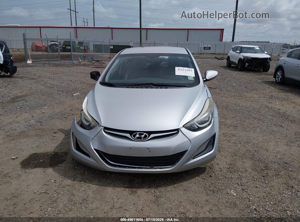 5NPDH4AE0GH663867 2016 HYUNDAI ELANTRA Silver Instrument cluster view
