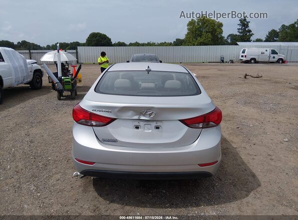 5NPDH4AE0GH663867 2016 HYUNDAI ELANTRA Silver 