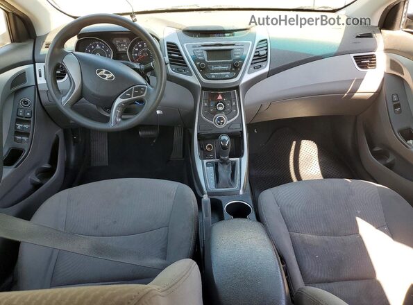 5NPDH4AE0GH670785 2016 HYUNDAI ELANTRA Silver წინა პანელის ხედი