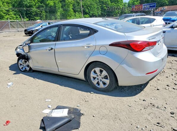 5NPDH4AE0GH670785 2016 HYUNDAI ELANTRA Silver უკანა მარცხენა