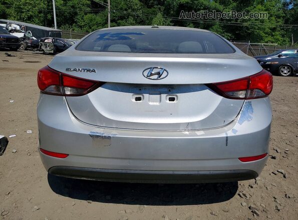 5NPDH4AE0GH670785 2016 HYUNDAI ELANTRA Silver უკანა ხედი