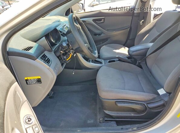 5NPDH4AE0GH670785 2016 HYUNDAI ELANTRA Silver წინა სალონის ხედი