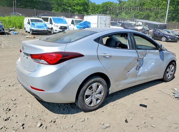 5NPDH4AE0GH670785 2016 HYUNDAI ELANTRA Silver უკანა მარჯვენა