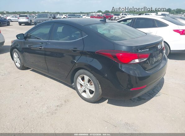 5NPDH4AE0GH672732 2016 HYUNDAI ELANTRA Black Trasero izquierdo