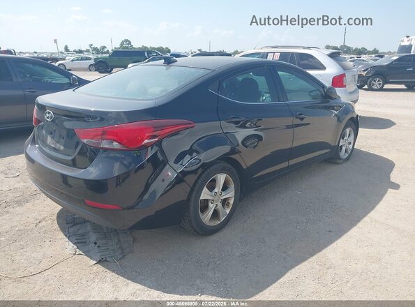 5NPDH4AE0GH672732 2016 HYUNDAI ELANTRA Black Trasero derecho