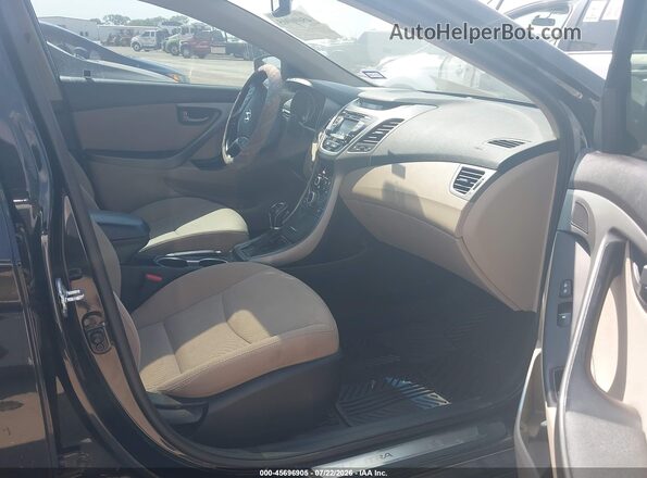 5NPDH4AE0GH672732 2016 HYUNDAI ELANTRA Black Vista interior delantera