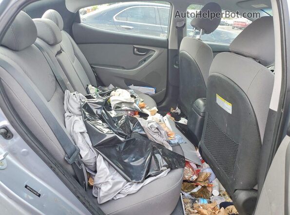 5NPDH4AE0GH685304 2016 HYUNDAI ELANTRA Silver Вид задніх сидінь