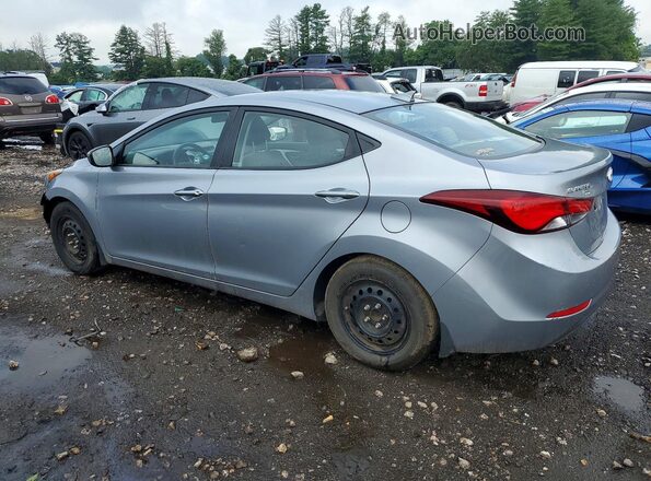 5NPDH4AE0GH685304 2016 HYUNDAI ELANTRA Silver Задня ліва чверть