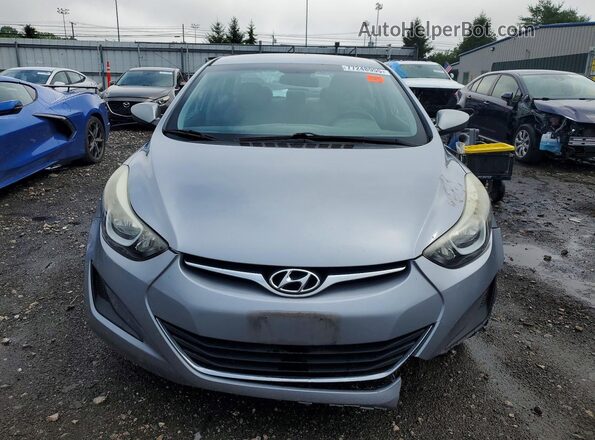 5NPDH4AE0GH685304 2016 HYUNDAI ELANTRA Silver Вид спереду