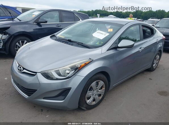 5NPDH4AE0GH688333 2016 HYUNDAI ELANTRA Gray Передня ліва чверть