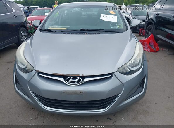 5NPDH4AE0GH688333 2016 HYUNDAI ELANTRA Gray Вид щитка приладів