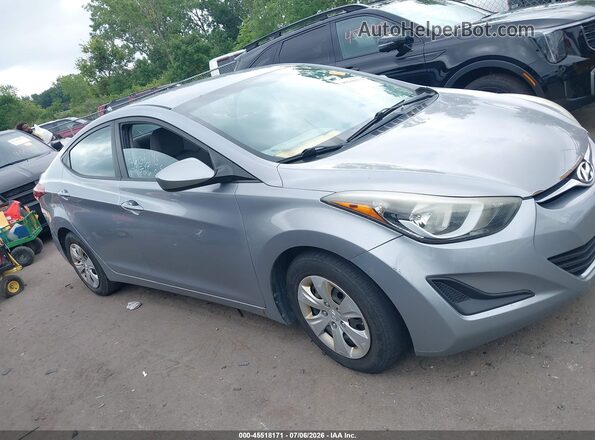 5NPDH4AE0GH688333 2016 HYUNDAI ELANTRA Gray Вид задньої частини салону