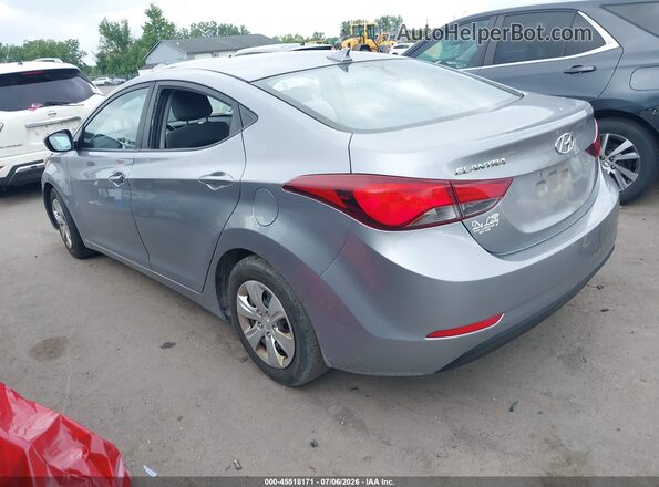 5NPDH4AE0GH688333 2016 HYUNDAI ELANTRA Gray Задня ліва чверть