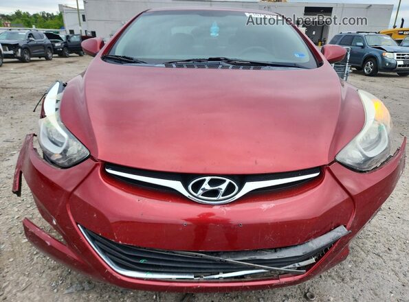 5NPDH4AE0GH689868 2016 HYUNDAI ELANTRA Red Вид спереду