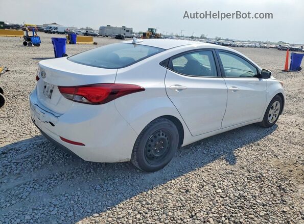 5NPDH4AE0GH700495 2016 HYUNDAI ELANTRA White Tył prawy