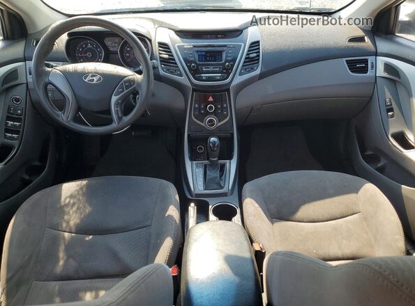 5NPDH4AE0GH700495 2016 HYUNDAI ELANTRA White Widok deski rozdzielczej